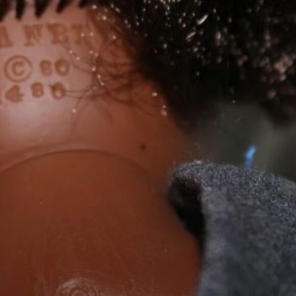 Two Vintage Effanbee Baby Dolls 1970/ 80s African American 11 in Curly Short Hai - Picture 8 of 9